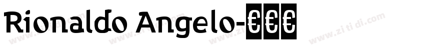 Rionaldo Angelo字体转换